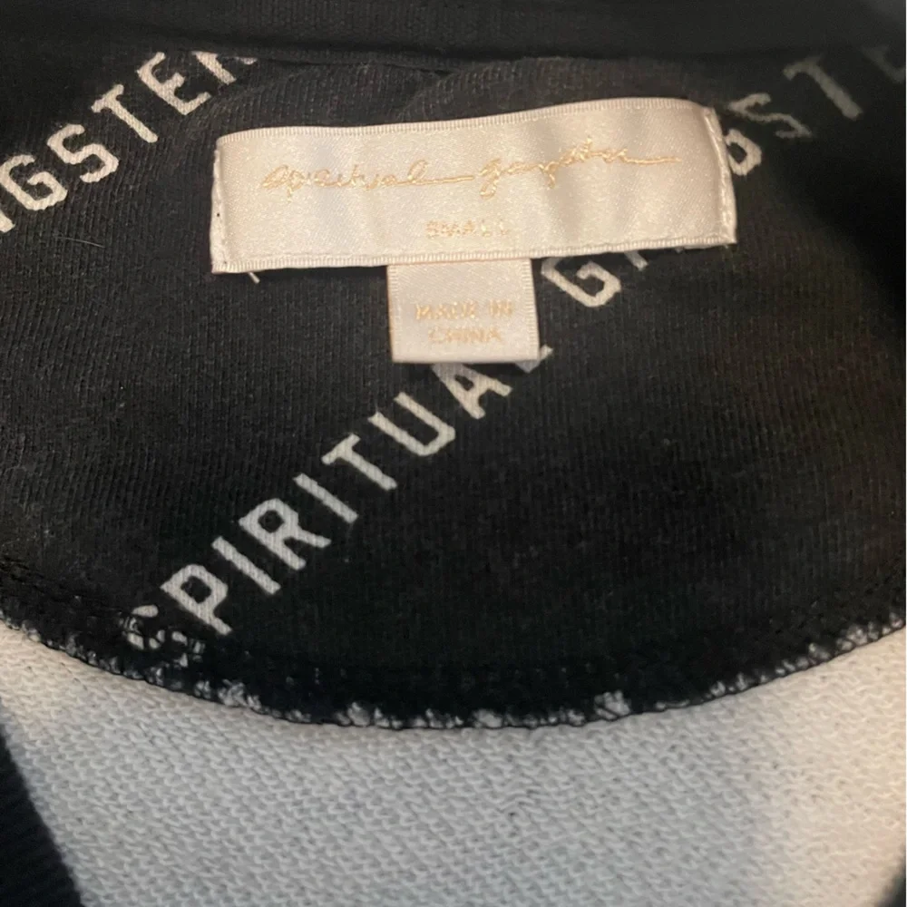 Spiritual Gangster Black and White Logo Crew Neck Sweatshirt Sz S - Picture 5 of 6